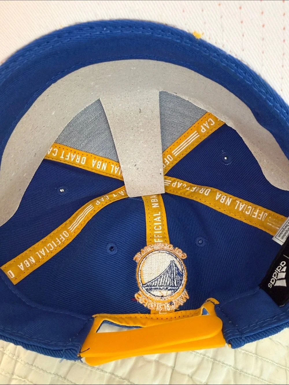 adidas Blue and Yellow Golden State Warriors Snapback Hat